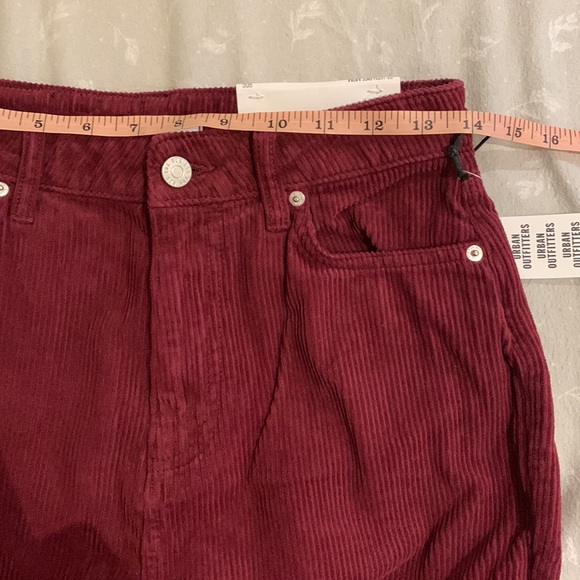 NWT Burgundy corduroy high-rise “mom” pants BDG Urban Outfitters - Picture 6 of 12